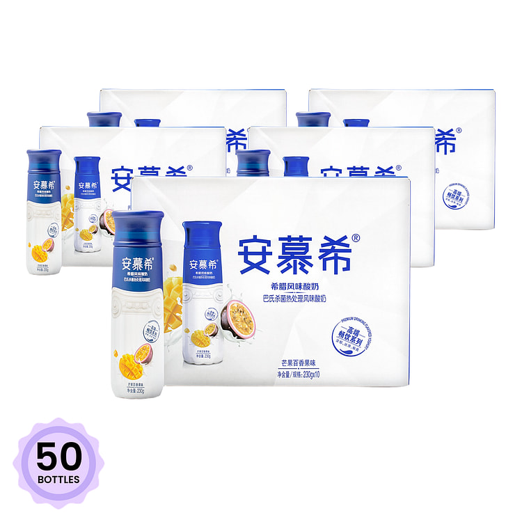 安慕希 希腊风味酸奶 芒果百香果味 230 克*50 瓶