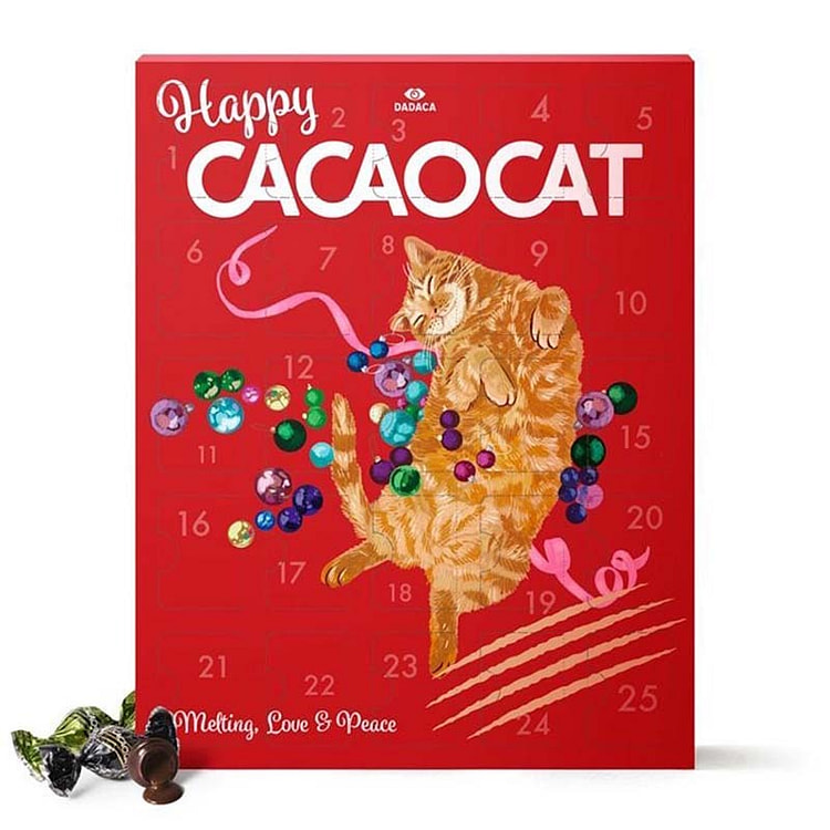 Hộp quà lịch sô cô la CACAOCAT 25 miếng, phiên bản giới hạn Giáng sinh 24 n