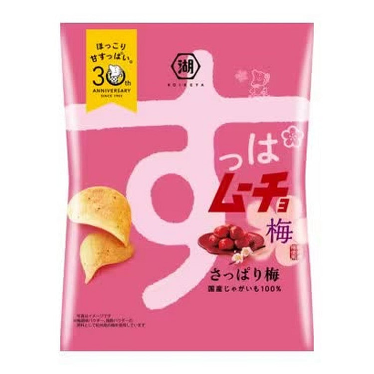 湖池屋酸味无糖薯片 清爽梅子味 55g [零食]
