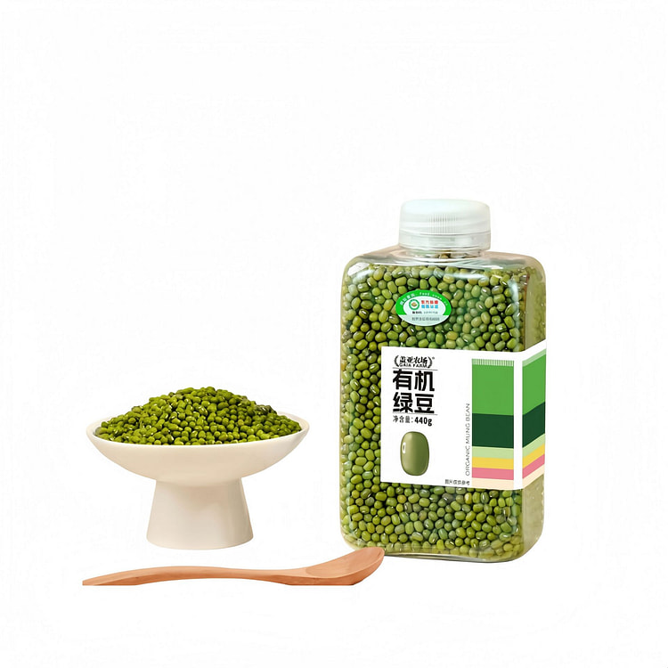 有机绿豆440g新货可发豆芽易煮沙糯皮薄农家绿豆粥 440 克