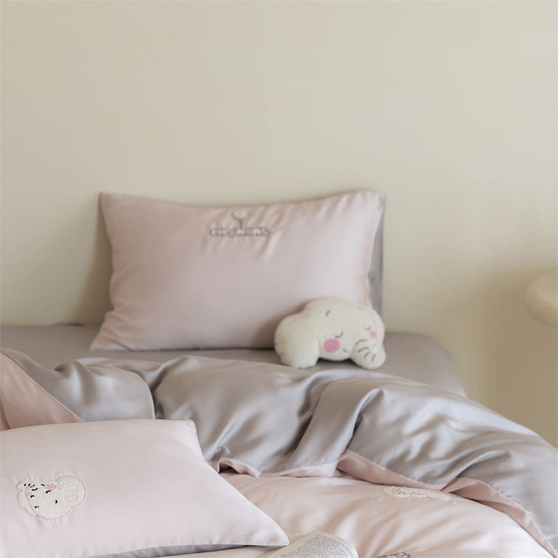 Dream Buddy Tencel Bedding Set Sleepy Bunny-Twin 2000 g