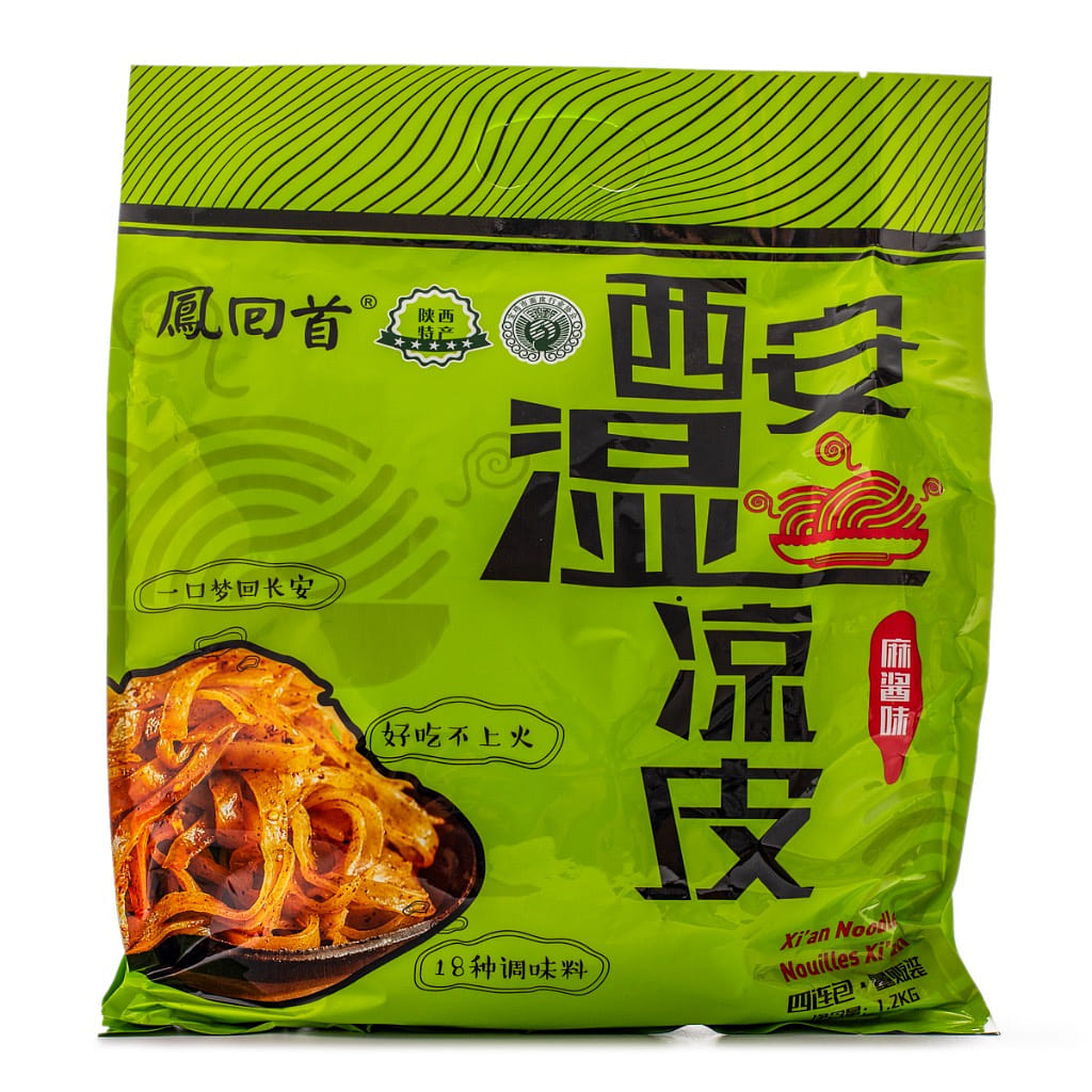 凤回首 麻酱味西安湿凉皮(300g*4包) 1200 克*6 包