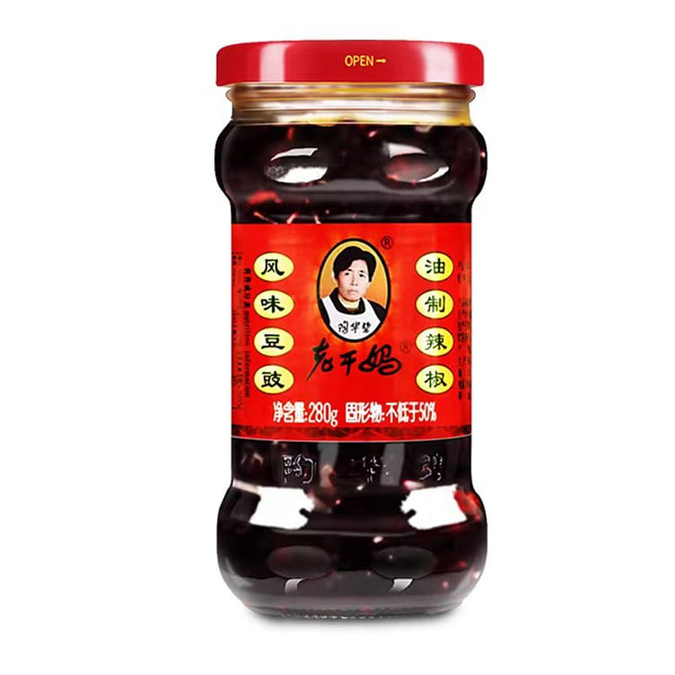 老干妈风味豆豉280g*1瓶贵州特产下饭拌面辣椒酱调料