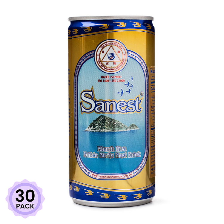 Sanest Khanh Hoa Bird's Nest Drink Can 190 ml*30 pack