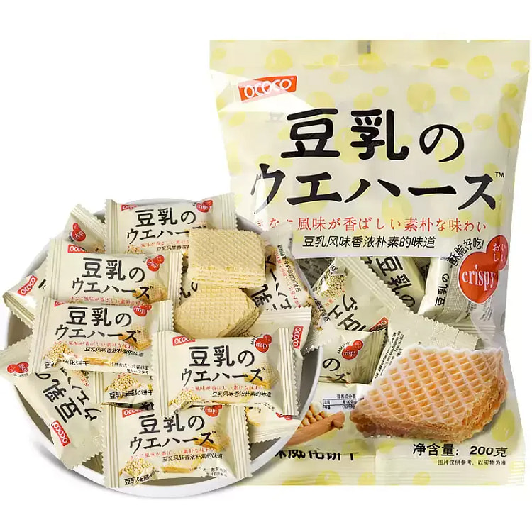 豆乳味威化饼干200g约21小包 200 克
