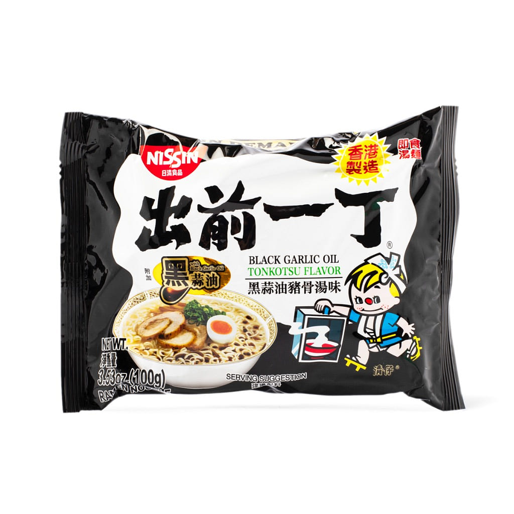 Nissin Demae Ramen, Black Garlic Tonkotsu Flavor 100 g