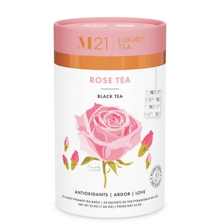 M21 玫瑰红茶 | 典雅清雅玫瑰花瓣工匠红茶 24 包