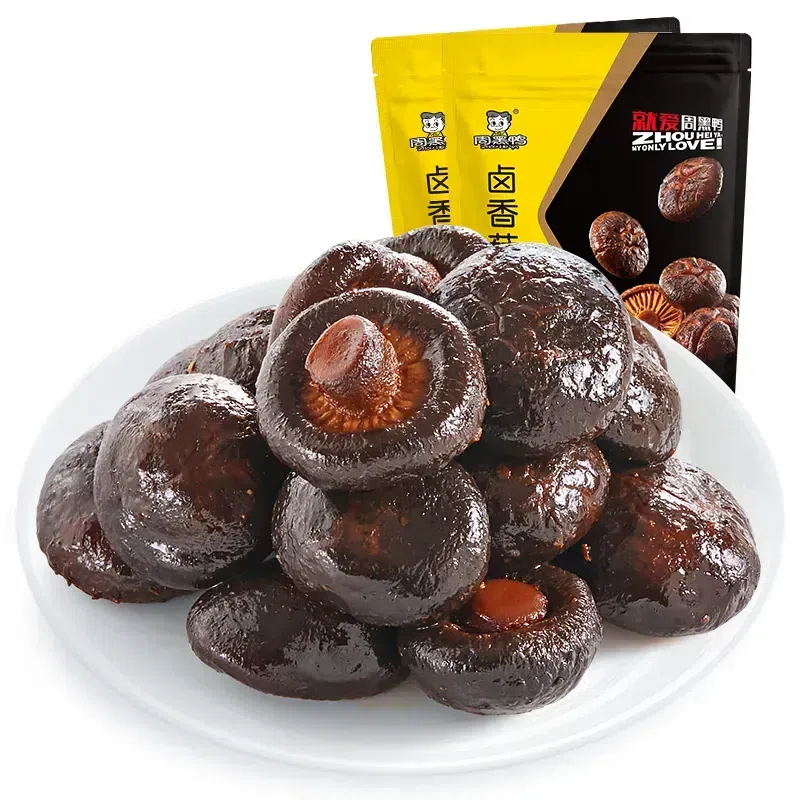 Zhou Hei Ya Braised Mushrooms 128g 128 g