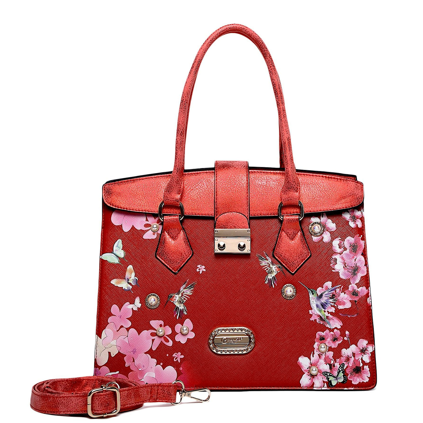 Hummingbird Soar Vegan Leather Top-Handle + Wallet [KP7689+KPC8828-RD] 1 each
