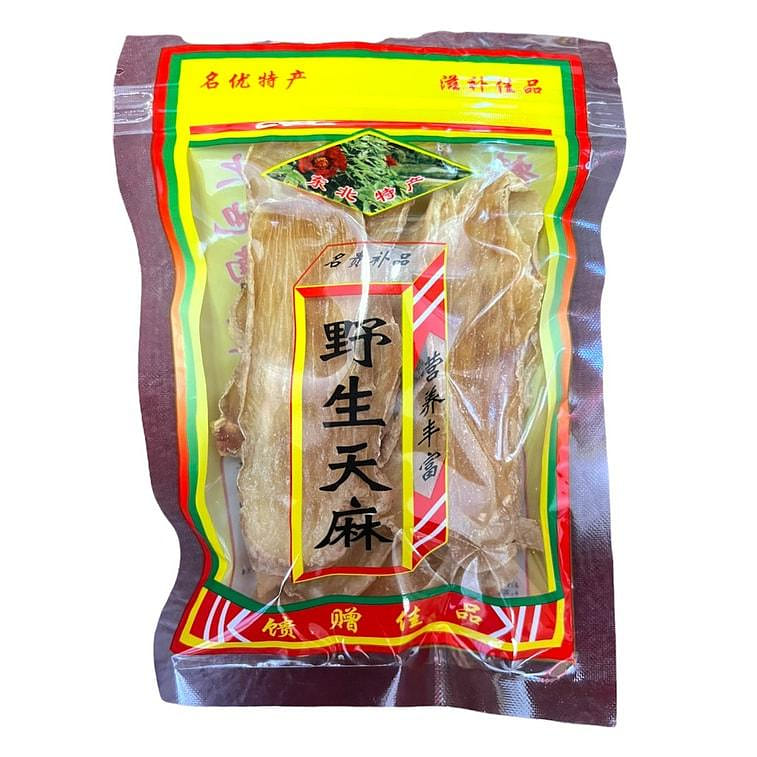 China ChangBaiShan Sulfur Free Premium Gastrodia Elata Slice 50g 50 g