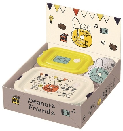 Get Skater Japan Snoopy Gift Set Food Containers + Hand Towel Set