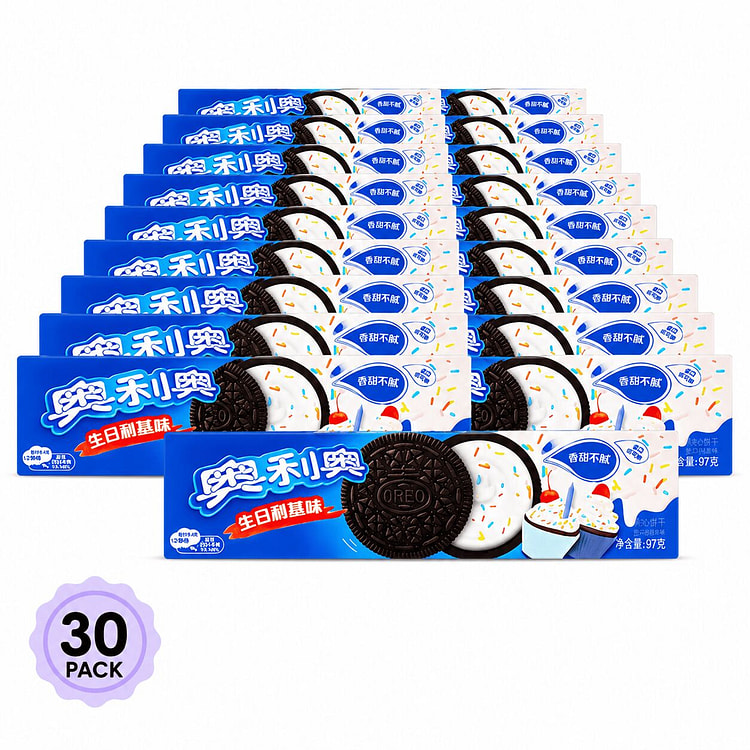 Oreo Sandwich Cookies with Birthday Cake Pack 30 97 g