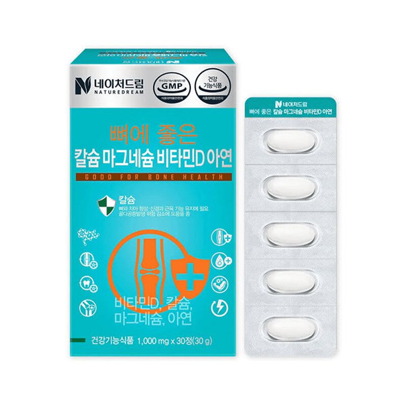 Nature Dream Calcium Magnesium Vitamin D Zinc 30 count