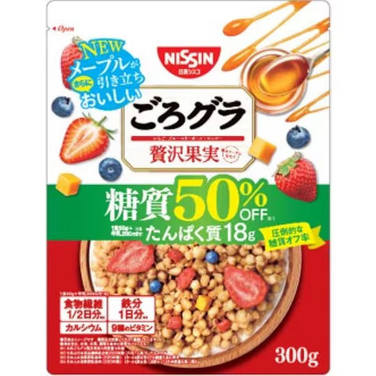 Nissin Cisco Reduced Sugar Fruit Granola 300g 1 each