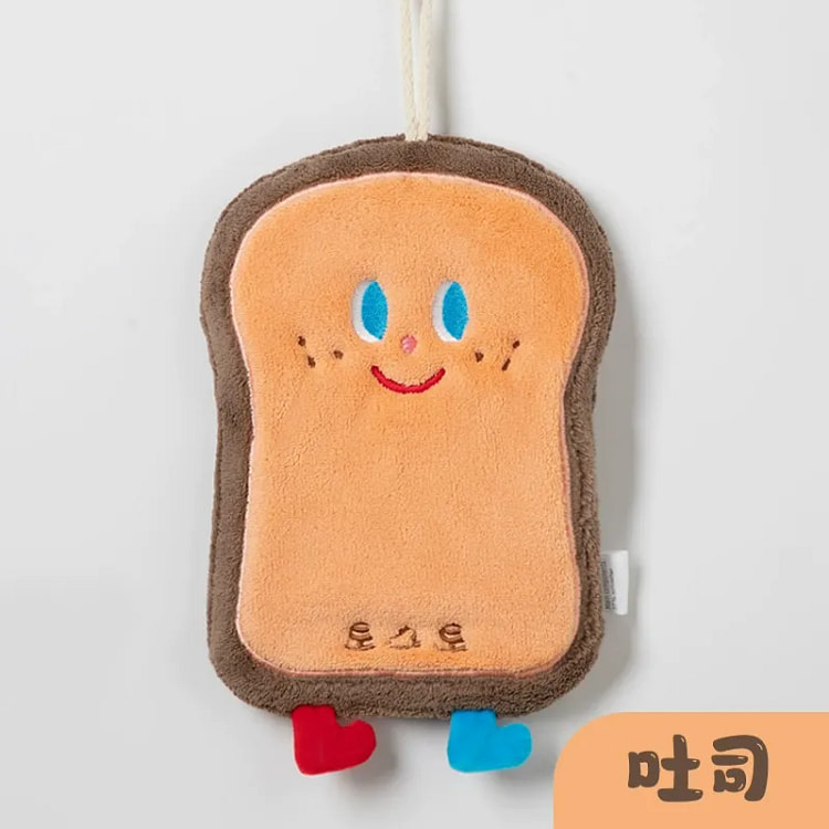 可爱厨房挂式擦手巾 卡通款吐司面包