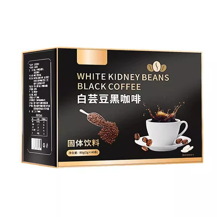 白芸豆黑咖啡粉 无糖减燃 0糖0脂速溶2g*40条