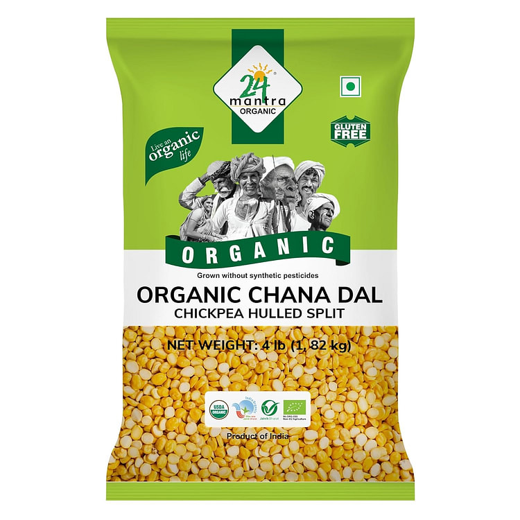 24 Mantra Organic Chana Dal 4lb 1 pack