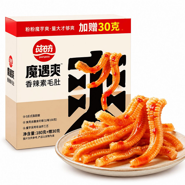 Panpan Spicy Konjac Snacks Old Beijing Flavor 210 g
