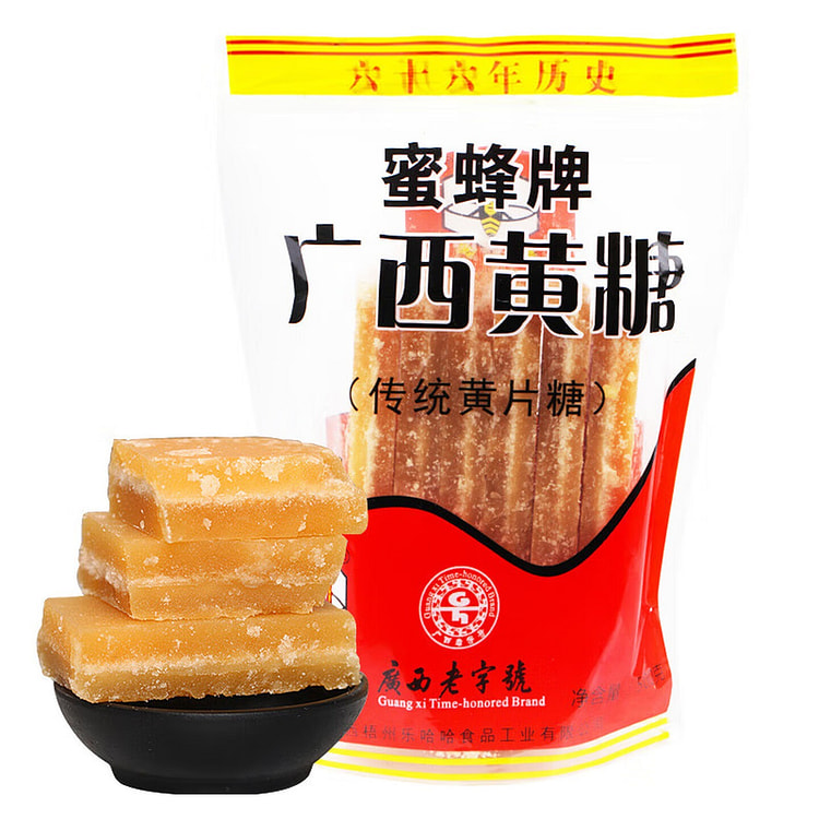 蜜蜂牌广西黄糖 传统黄片糖500g 500 克