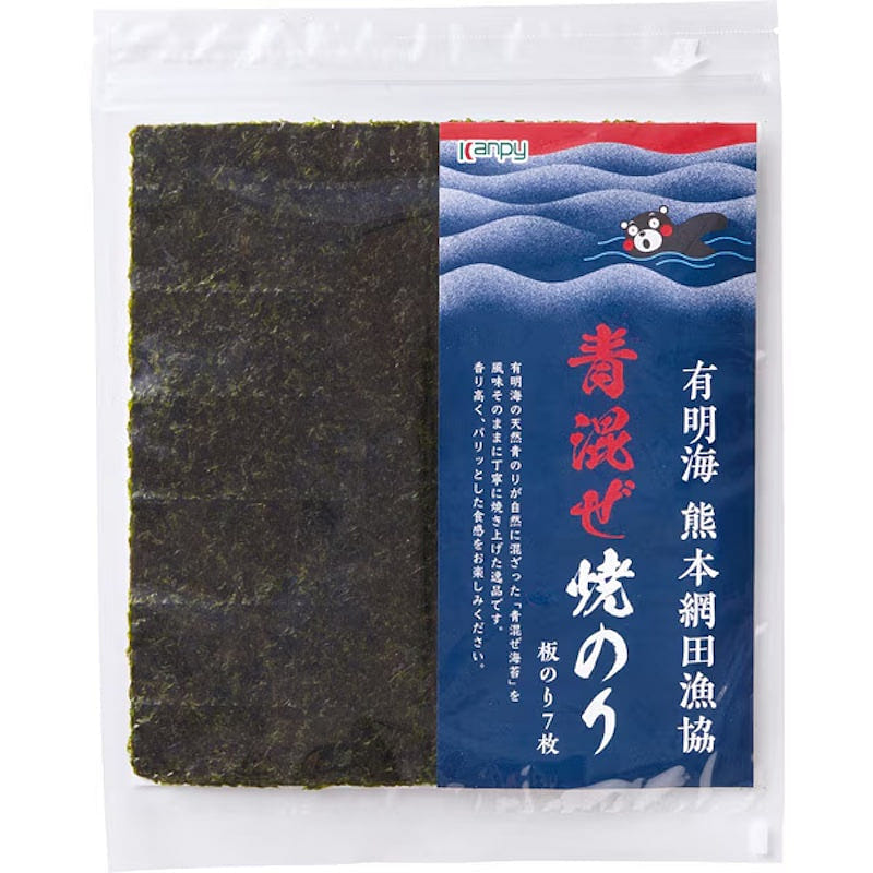 Kanpy 青海苔混合烤海苔 7 张 1 份