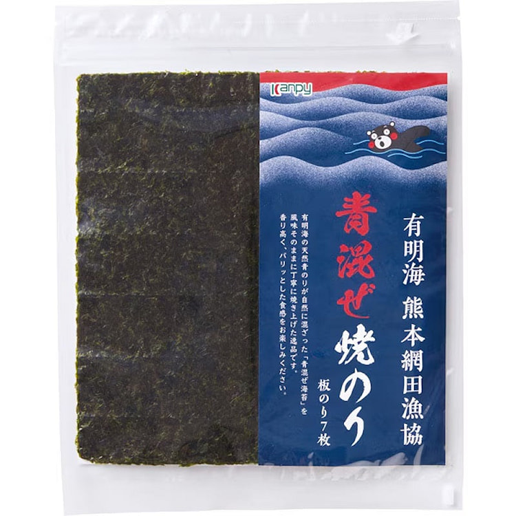 Kanpy Aonori Blend Roasted Seaweed 7 Sheets 1 each