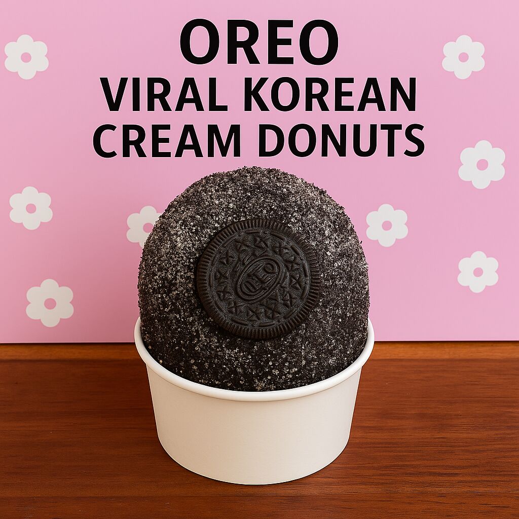 Oreo Viral Korean Cream Donut 1 each