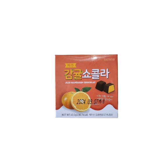 Get JEJU tangerine chocolat goods from Jeju Island WT. 43.2g) (231