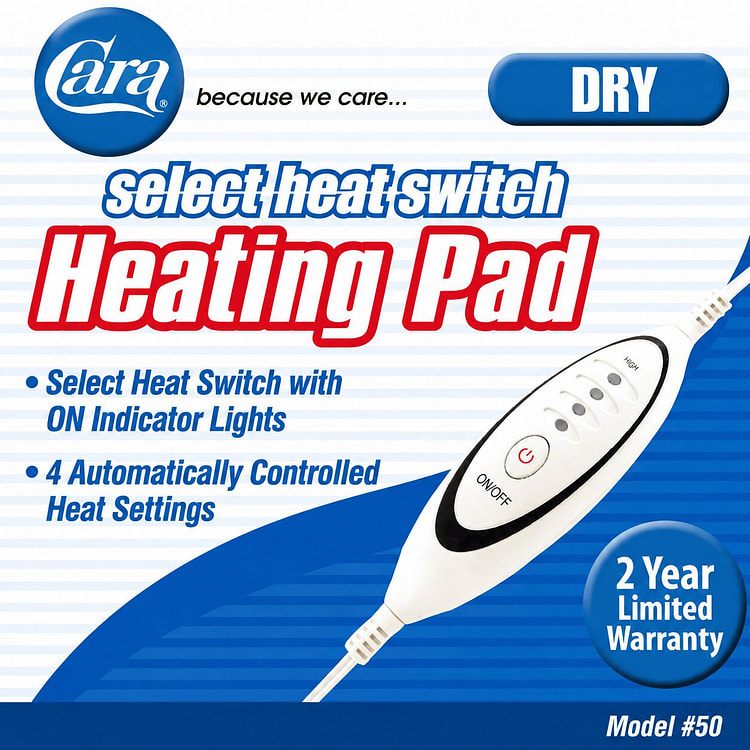 Cara select heat switch Heating Pad, Dry 1 pack