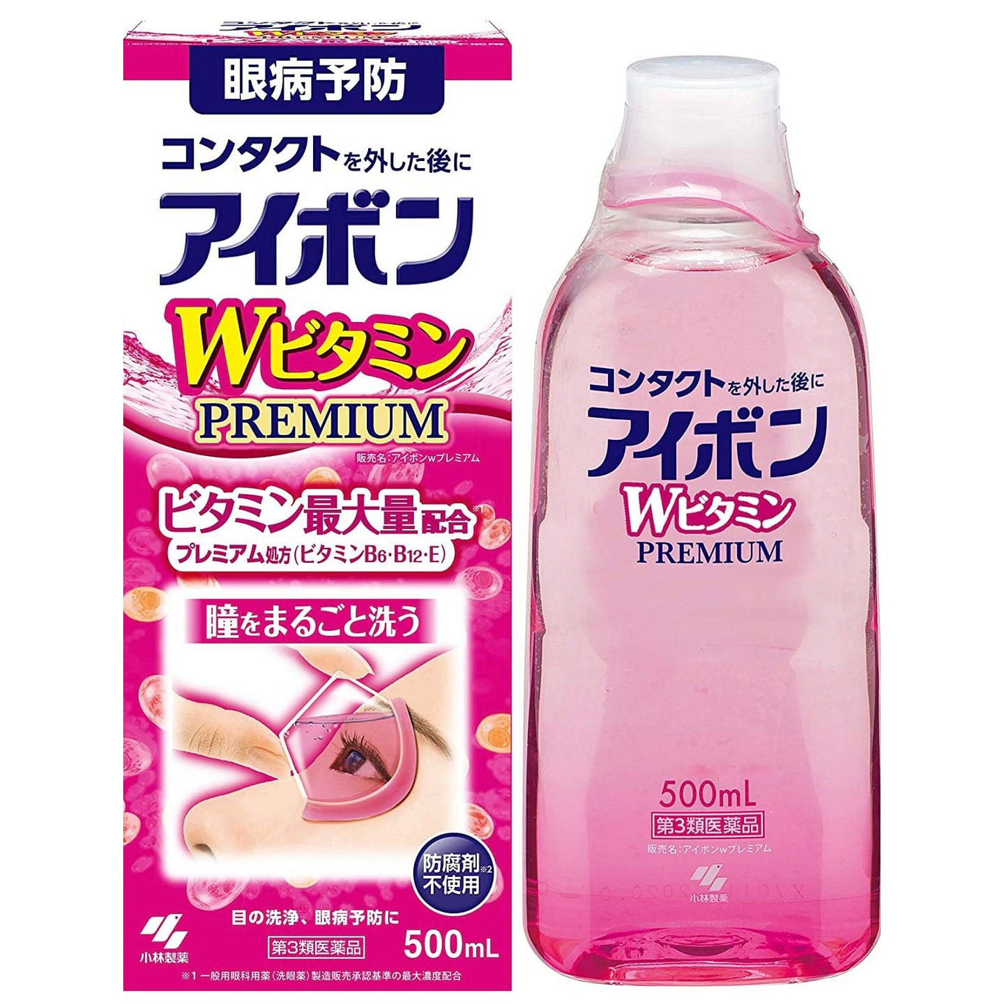 Kobayashi Eyebon W Vitamin Premium Eye Wash Liquid 500ml 1 份