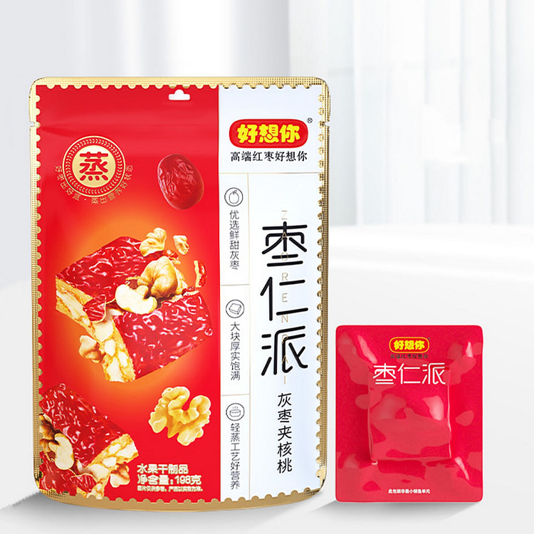 好想你 枣仁派 灰枣夹核桃 零食小吃夹心枣仁【营养零食】【富含高蛋白】