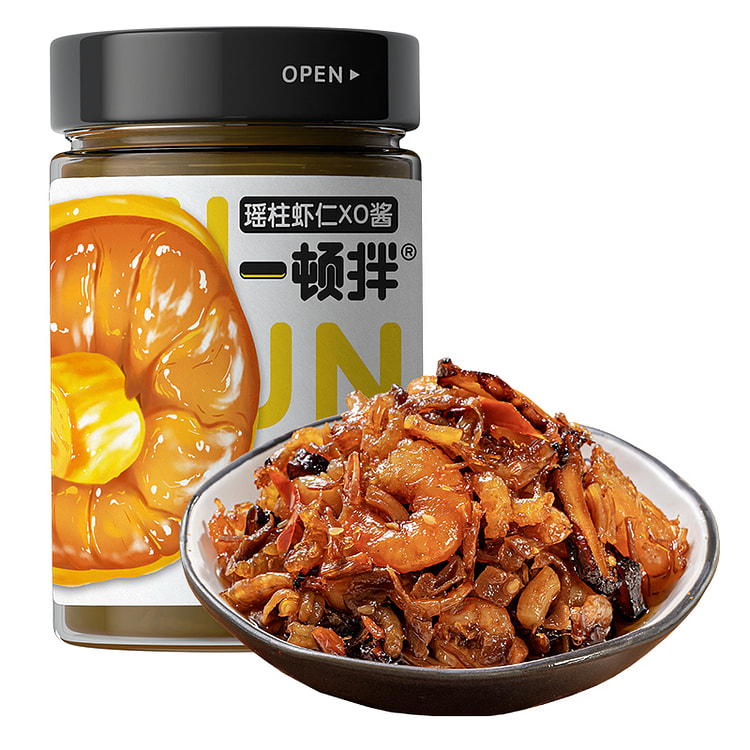 一顿拌瑶柱虾仁酱xo酱下饭拌饭拌面酱180g*1瓶