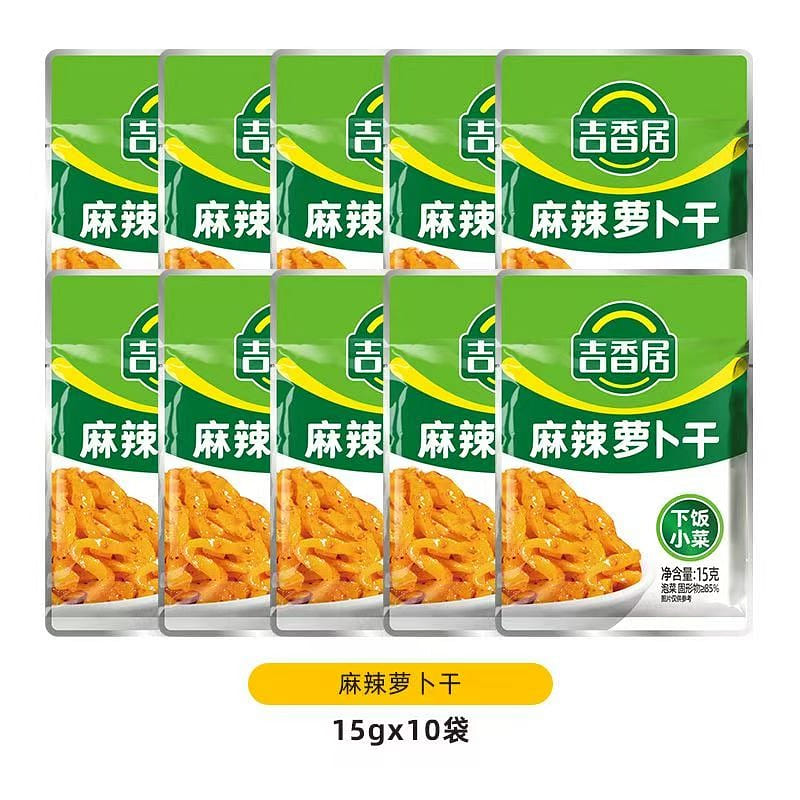 Jixiangju spicy dried radish snack, packaged, appe 50 g*10 pack