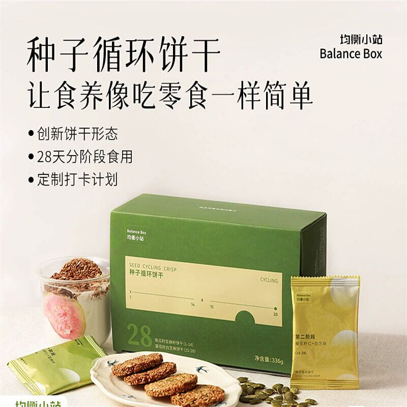 Upgraded Seed Cycle Biscuits Female Nutrition Powd 336 グラム