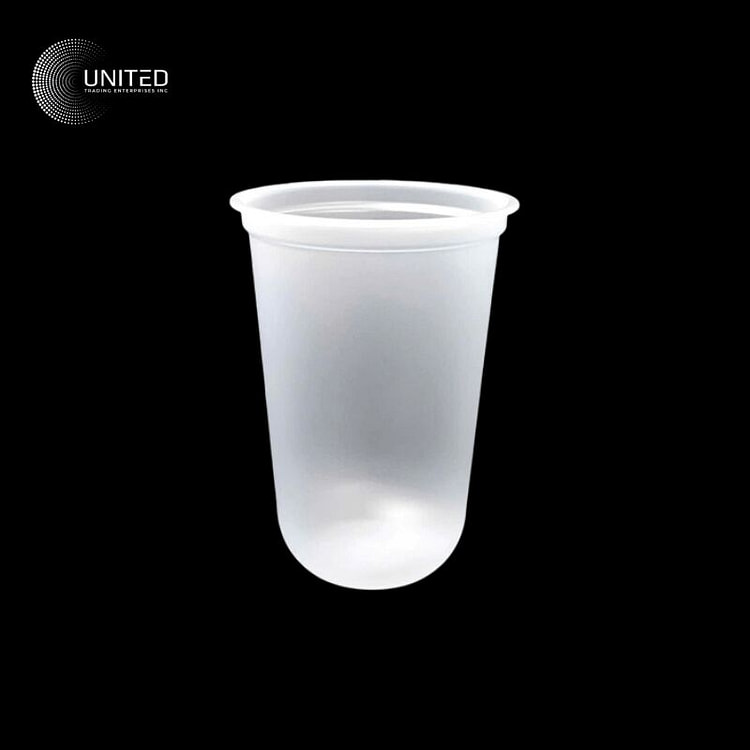 Disposable Thick Frosted Plastic Cups 16oz 90mm 50 each