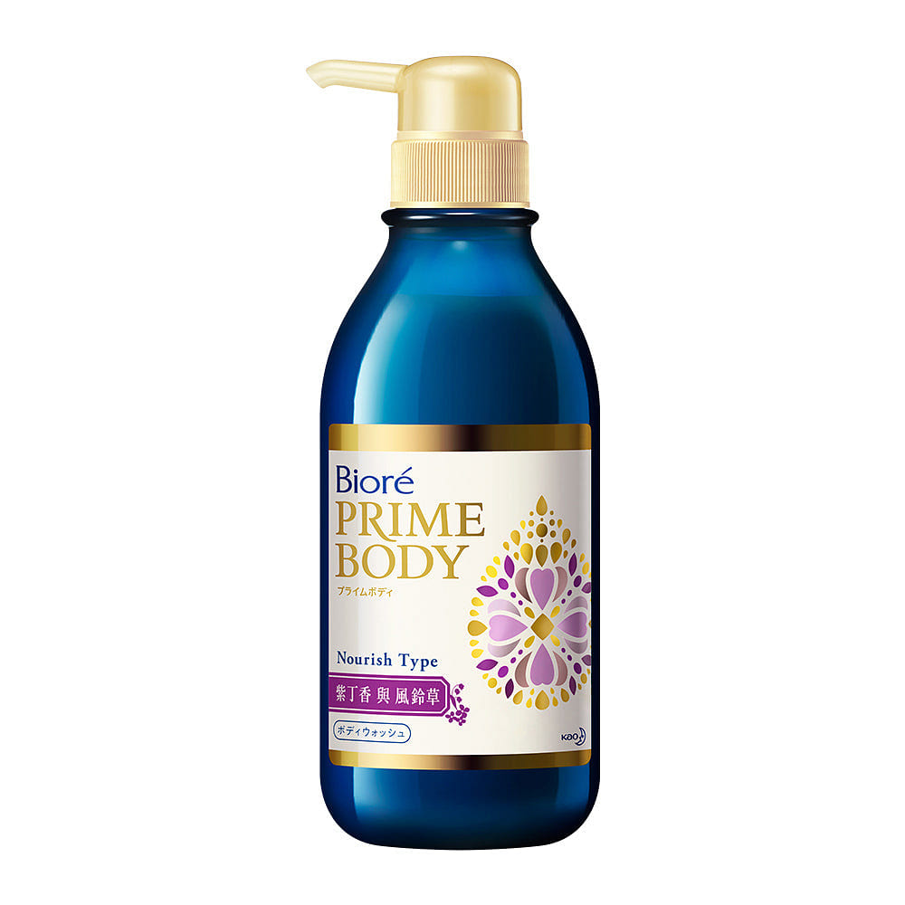 Biore Prime Body Nourish Type Body Wash 500ml – Lilac and lavender 1 each