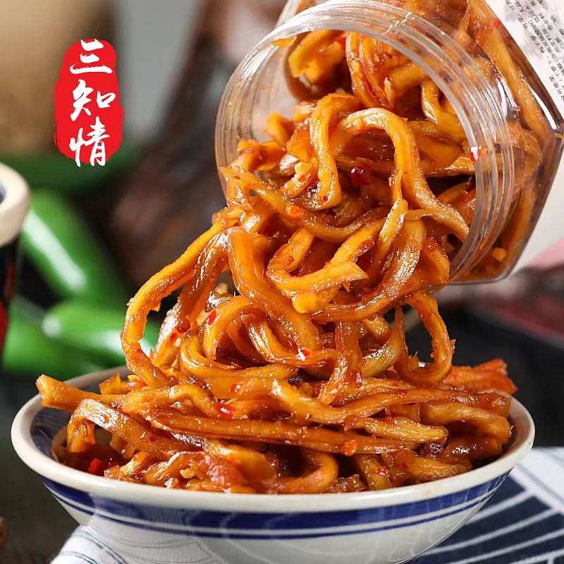San Zhi Qing Spicy shredded papaya 130g*1 bottle 130 g