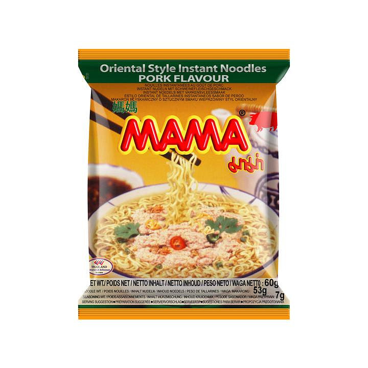 Mama Oriental Style Instant Noodles Pork Flavor 1 each