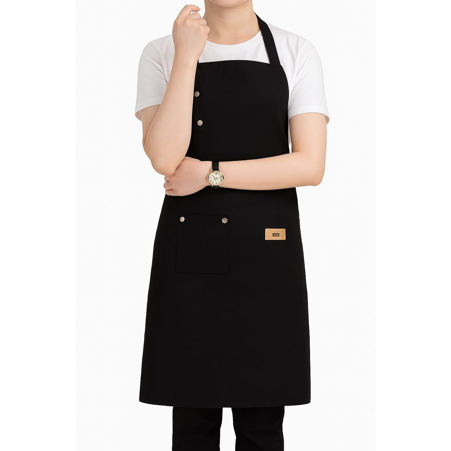 Apron with Pockets, Great for BBQ and Cooking 1 each