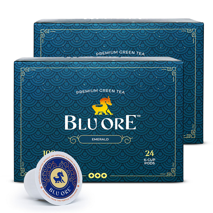 Blu Ore 翡翠薄荷绿茶 Kcup 24 个*2 盒