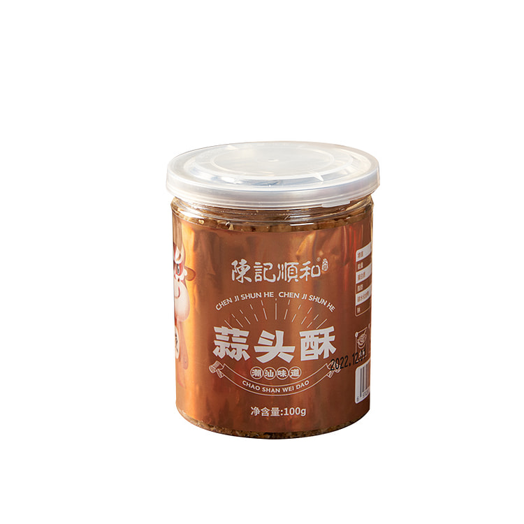 陈记顺和 炸蒜头酥调料调味烧烤蘸酱 100g*1罐
