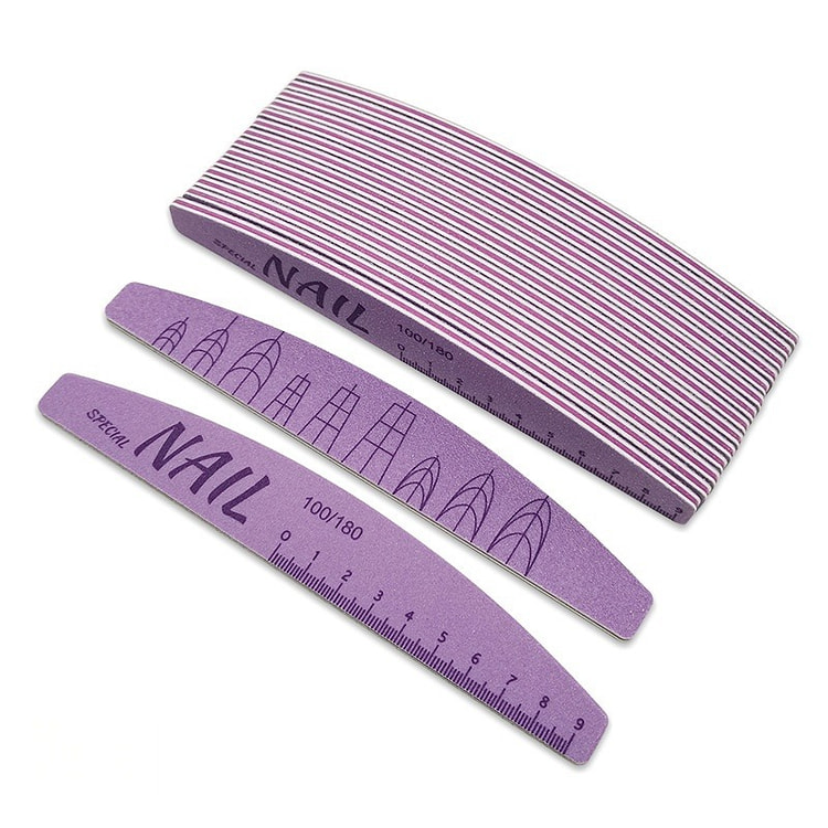 Washable and Wear resistant Nail File purple 1 count