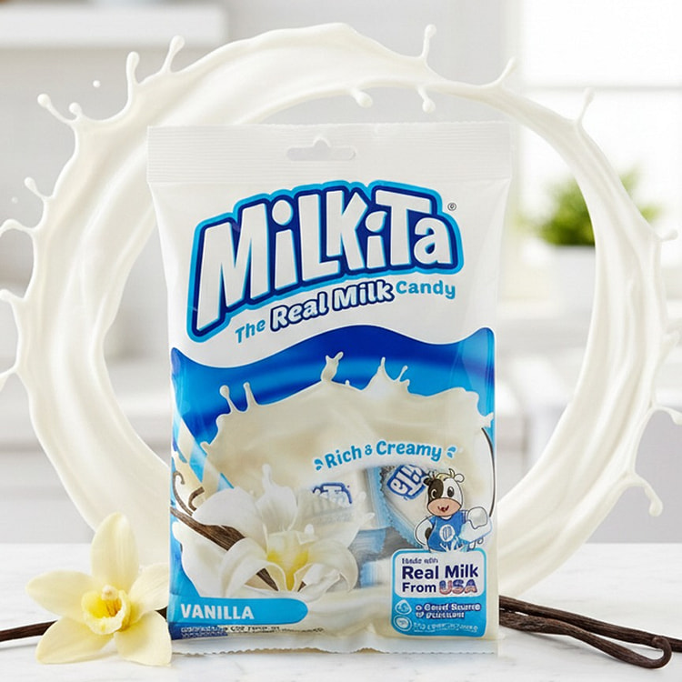 Milkita 真正的牛奶糖香草味 3.52 盎司