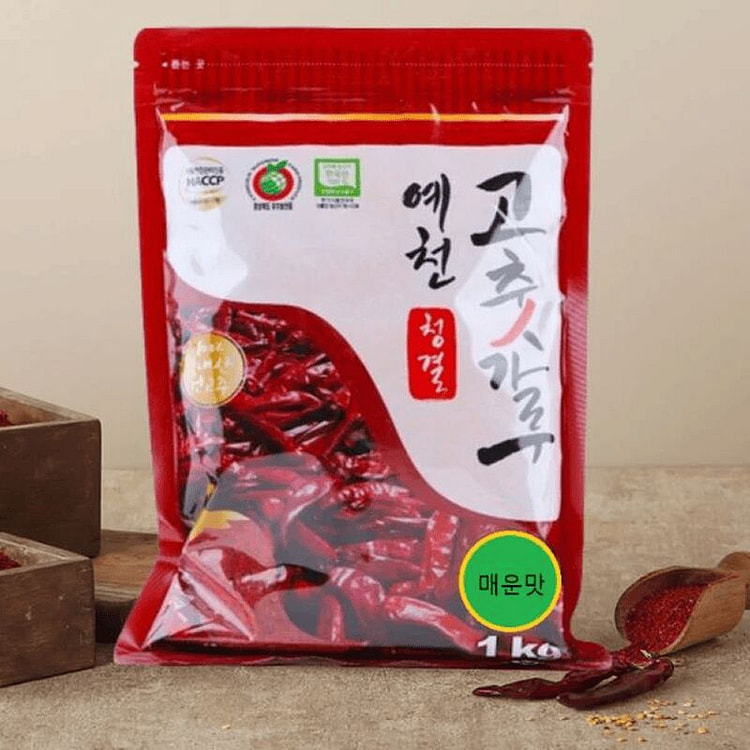 Yechun Clean Korean Chili Powder Hot 1kg 1 pack