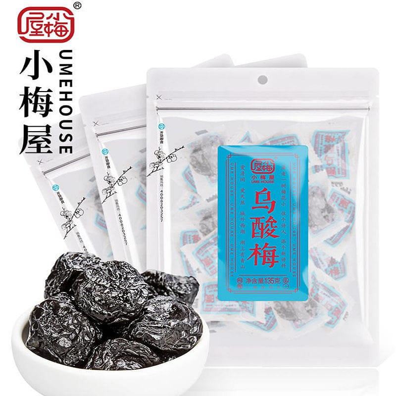 3 bags Xiao Meiwu Black sour plum net red preserves 405 g