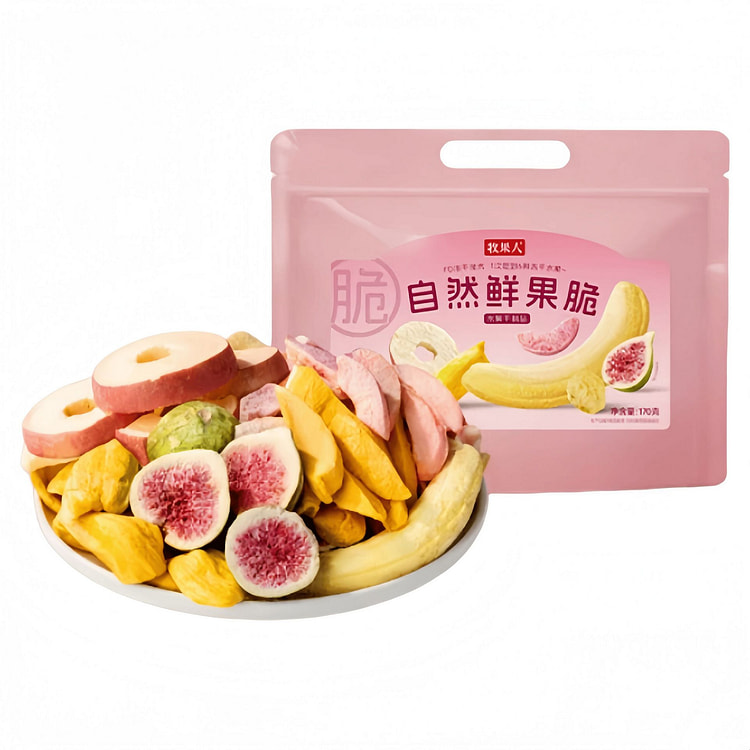 Natural Fresh Fruit Crisps Fruit Jelly 170g * 1 Ba 170 g