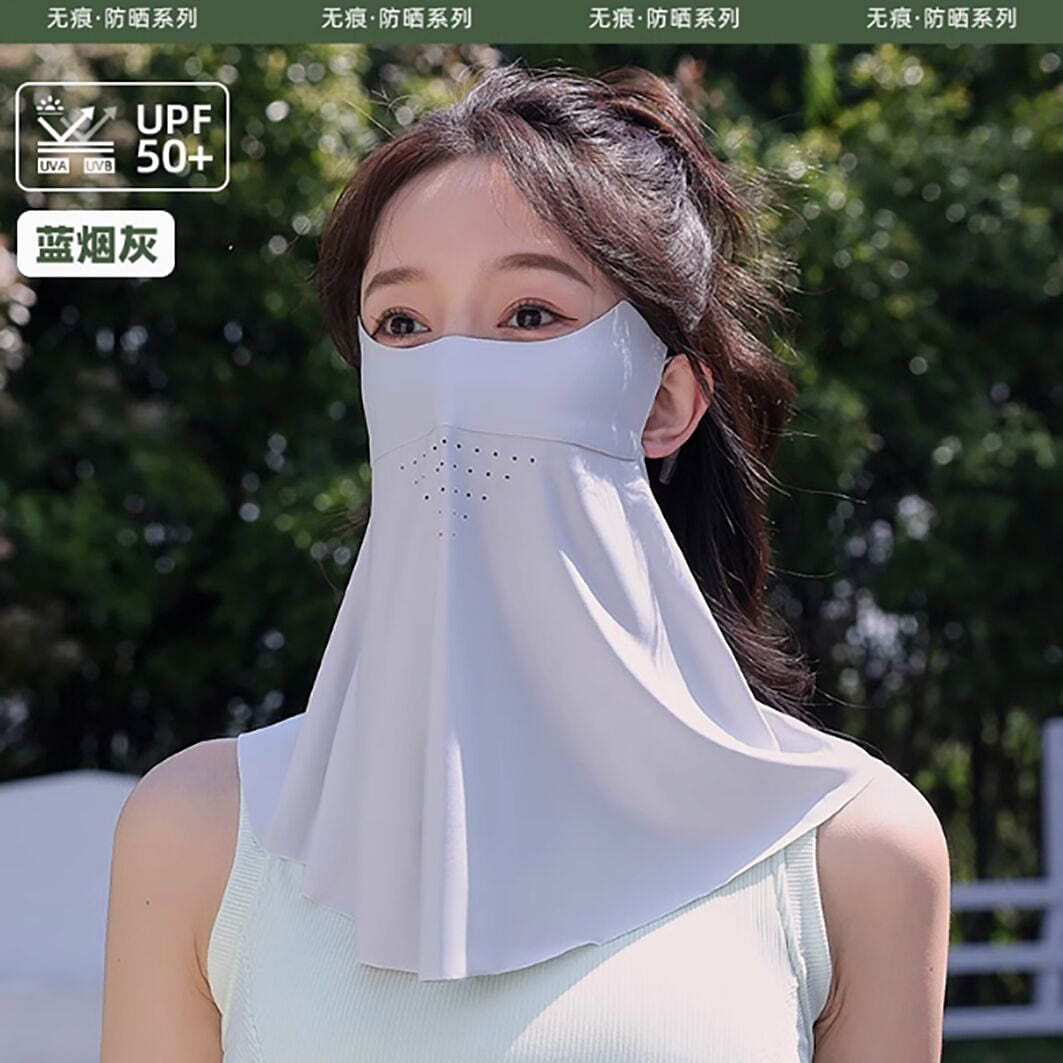 Ice silk sunscreen mask for women with full face p 1 each
