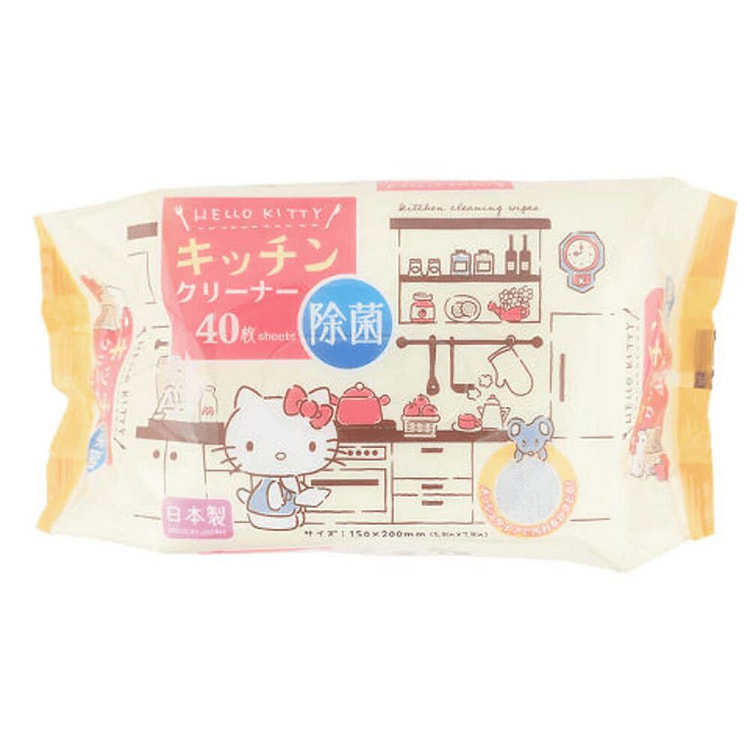 Hello Kitty Alcohol Cleaning Wipes For Kitchen 40p