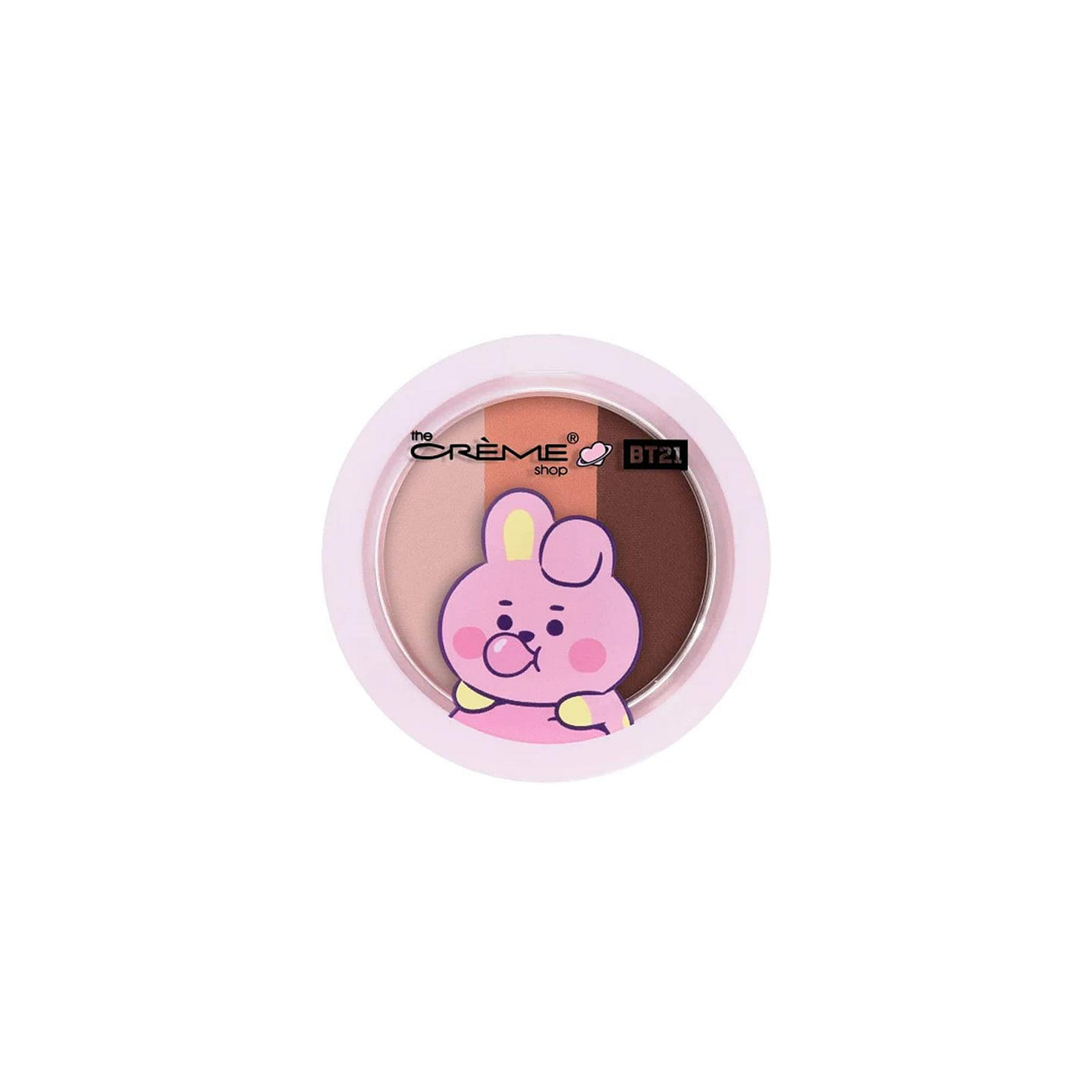 THE CREME SHOP Shimmery Eyeshadow Trio – BT21 Cooky Bubblegum Pop 1 each