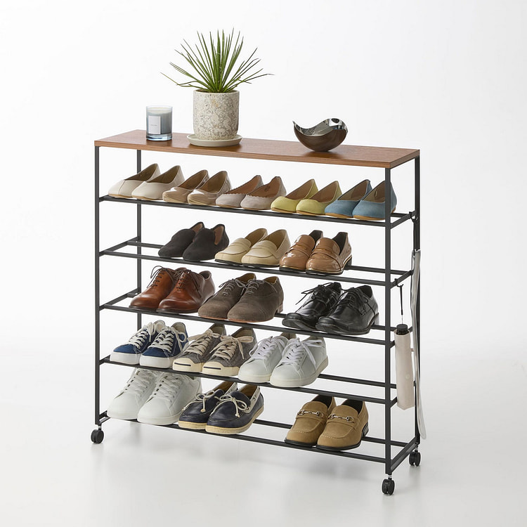 Rolling Shoe Rack - 5 tier - B