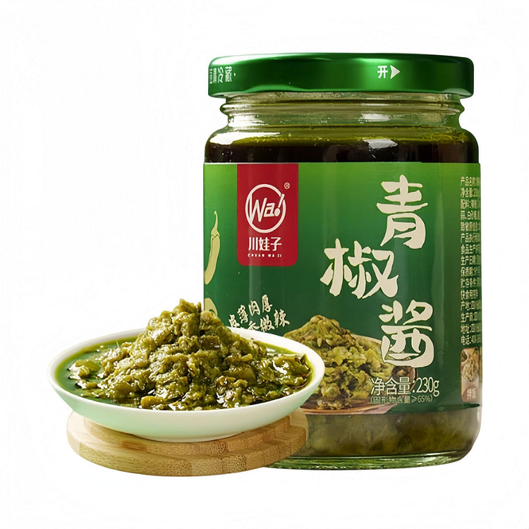川娃子 青椒酱微辣螺丝椒辣椒酱 230g*1瓶 230 克